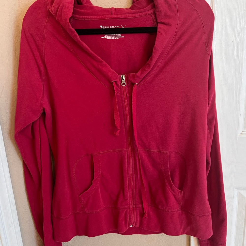 Tek Gear Women's Crimson Zip-Up Hoodie